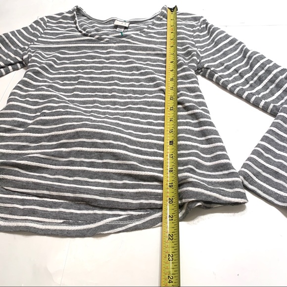 A New Day Black and White Striped Tie Back Top - Picture 3 of 7